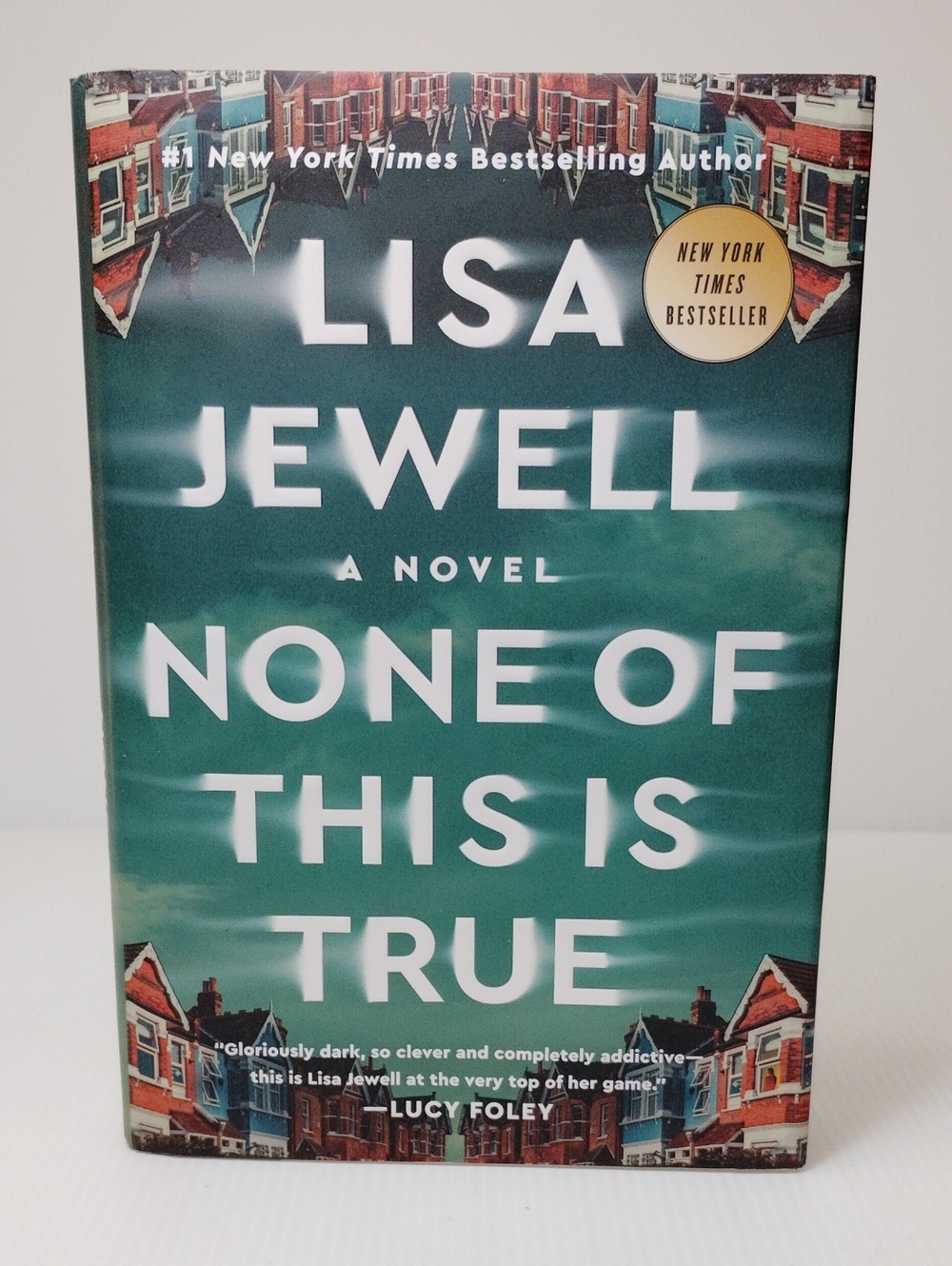 Lisa Jewell "None of This Is True" Hardcover Novel - Teal Cover